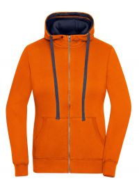 Damen Zip-Jacke Orange